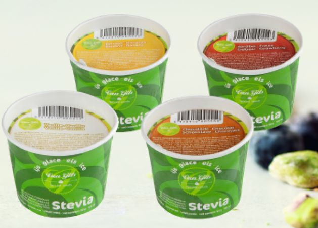 Assorti ijsbekers met zoetstof