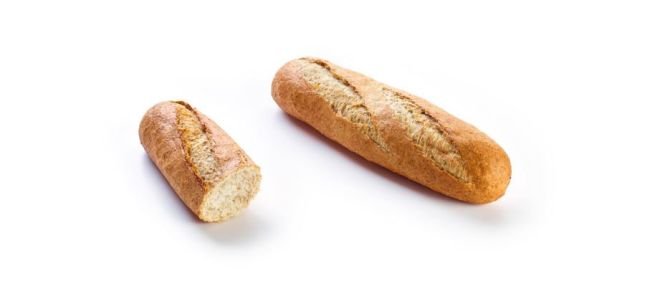 Half stokbrood bruin 27cm VGB Dauphine 125g