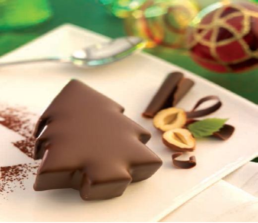 Kerstboom ijs gechocolateerd