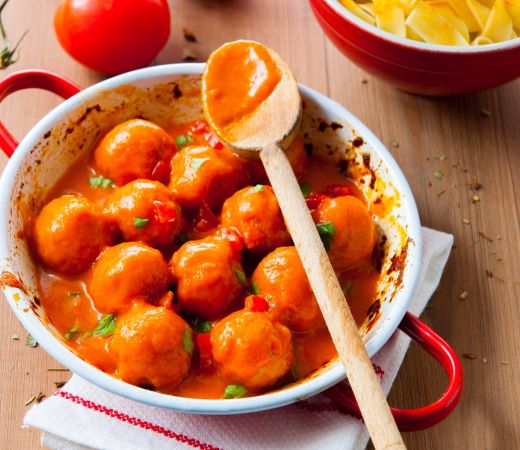 Balletjes in tomatensaus